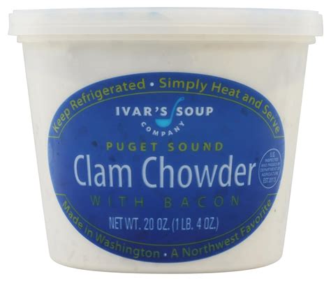 Amazon.com : Ivar'S Soup, Ps Clam Chowder, 20 Ounce : Grocery & Gourmet ...