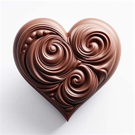 A heart shape chocolate | Premium AI-generated image
