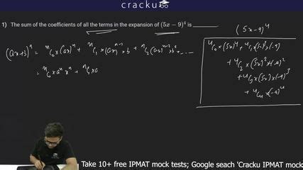 [Video] The sum of the coefficients of all the terms in the expansion ...