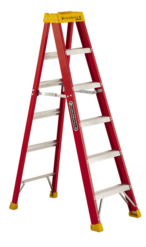Louisville Ladder 6 Ft. Fiberglass Step Ladder With Molded Top, Type Ia ...