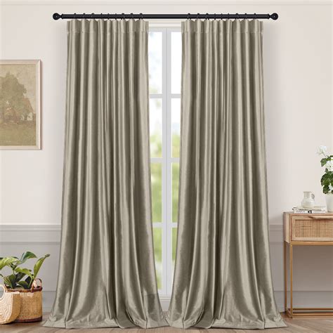 Everly Quinn Luxury Crushed Velvet Blackout Curtains Thermal Darkening ...