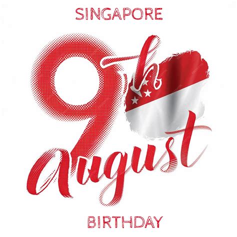 Vector August 9 Singapore national day | Premium AI-generated vector