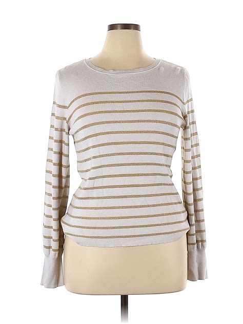 Express Ivory Pullover Sweater Size XL - 73% off | ThredUp