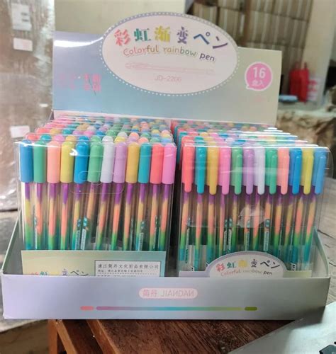 (Pack of 12) Coloring Fluorescent/Glitter Pens for Writing - Rainbow C ...