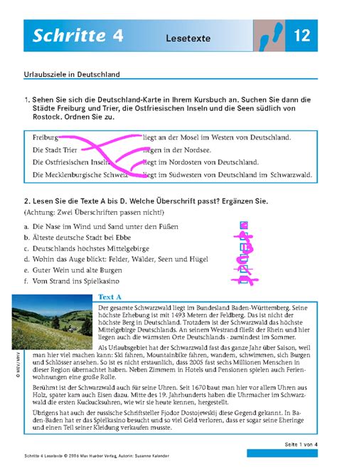 Urlaubsziele in deutschland - Sehen Sie sich die Deutschland-Karte in ...