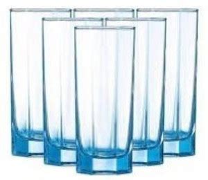 LUMINARC (Pack of 6) L0515 octime ice blue 32 cl Glass Set Water/Juice ...