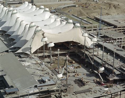 Denver International Airport, under construction | Cool like the Fonz | Pinterest ...