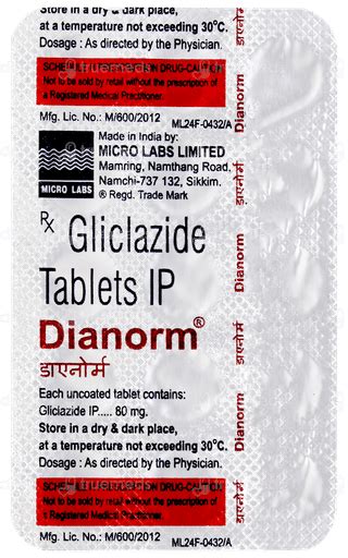 Dianorm 80 Mg Tablet 15 - Uses, Side Effects, Dosage, Price | Truemeds