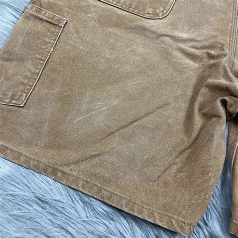 Carhartt B25 Brown Mens Washed Duck Work Shorts Size … - Gem