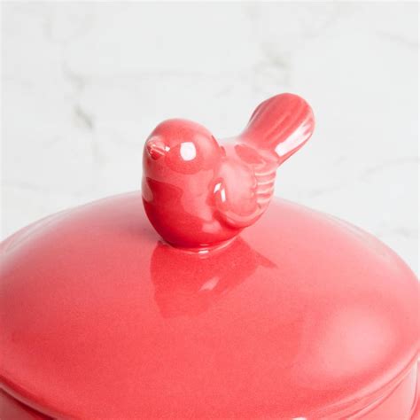 Buy Splendid Ceramic Decorative Jar with Bird Lid from Home Centre at ...