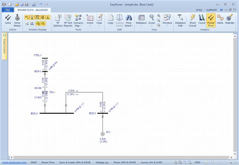 Power-Flow Study 的图像结果