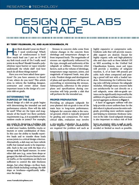 Image result for Slab On Grade Design Example