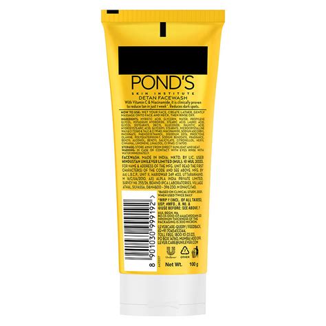 Buy Ponds Sun Miracle Detan Facewash With Vitamin C & Niacinamide Online