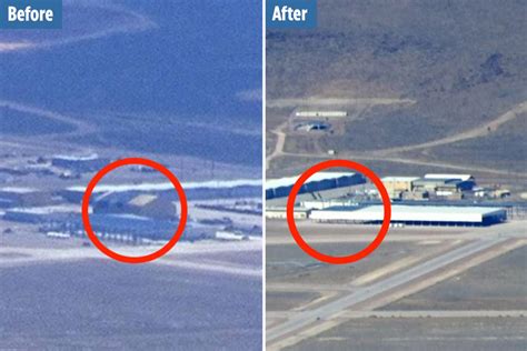 Rare pics of Area 51 reveal mysterious giant hangar has suddenly vanished