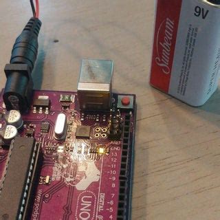 Image result for Arduino and Battery Powering Arduino LED