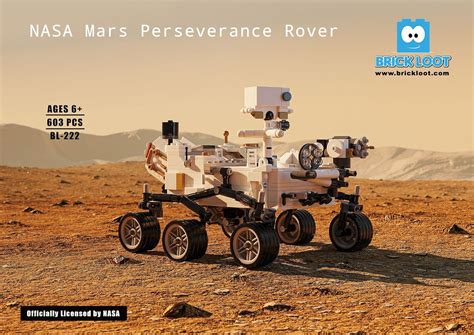 Buy Brick Loot Officially Licensed NASA Mars Rover Perseverance Toy ...