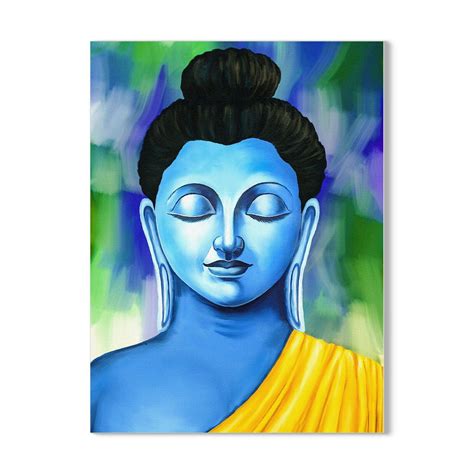 Frameless Beautiful Wall Painting for Home: Gautam Buddha – Flair Glass