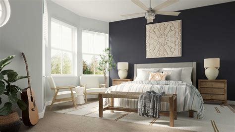 Master Bedroom Wallpaper Accent Wall