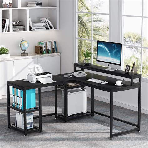 Tribesigns Reversible L-Shaped Desk, Large Corner India | Ubuy