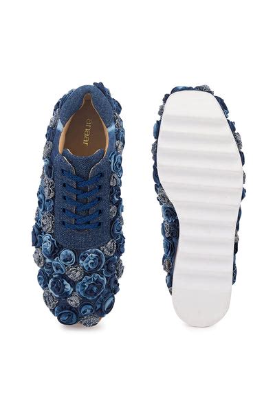 Buy Pocket Roses Wedge Sneakers | Anaar