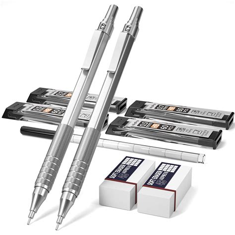 Buy Nicpro Metal Mechanical Pencils Set with Case, Automatic ...