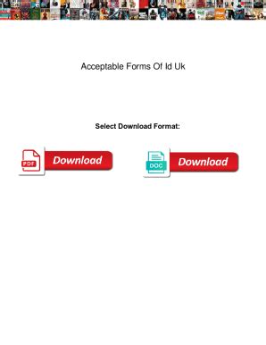 Fillable Online Acceptable Forms Of Id Uk. Acceptable Forms Of Id Uk ...