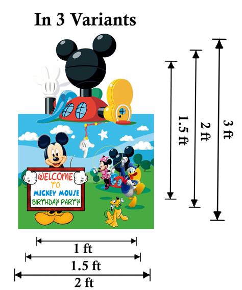 Buy Mickey Mouse Birthday Decoration Party Supplies | Party Supplies ...