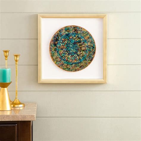 Buy Artistry-Saskia Round Mosaic Mirror Glass Art Photo Frame - 4 x 40 ...