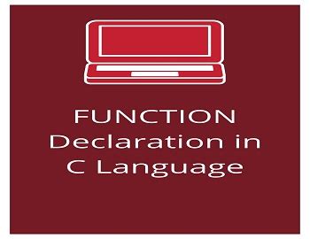 Image result for Function Declaration in C Programming