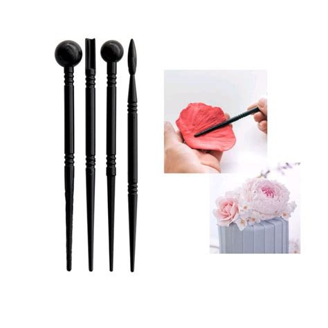 Plastic Emboss Tool for Clay Modelling 4pc set – Crafteroof