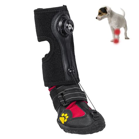 Drop Foot Brace With Reel(No Knuckling Boot Brace) For Dog Corrective Dog Shoes To Safely Lift ...