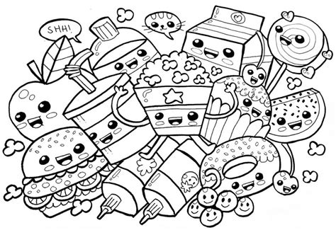 Snack Coloring Pages 的图像结果