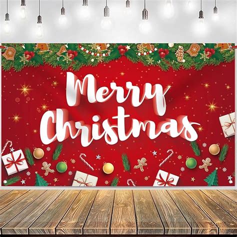 Party Propz Christmas Party Banner - 4x5 ft, Merry Christmas Banner for ...