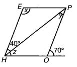 The adjacent figure HOPE is a parallelogram. Find the angle measures x ...
