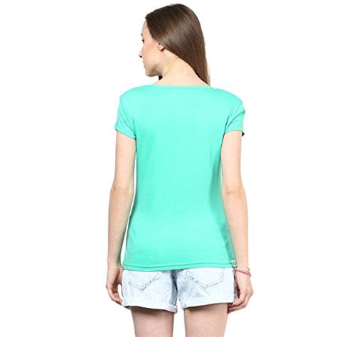 Buy Honey By Pantaloons Women's Cotton T-Shirt (205000005529794_Green_X ...