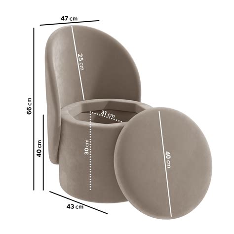 Dressing Table Pouf