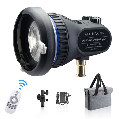 Buy Wellmaking 80W Portable LED Light Continuous Light 5600K CRI 98 COB ...