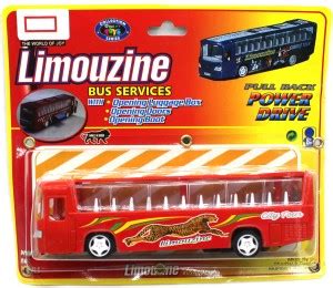 neoinsta shopping Very Beautiful Limousine Pull Back Bus Red For Kids ...