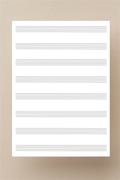 Printable Music Sheet. Blank Music Sheet A4. Blank Music Paper ...