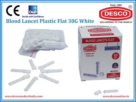 Blood Lancet Plastic Flat | Manufacturer, Exporter & Supplier| DESCO