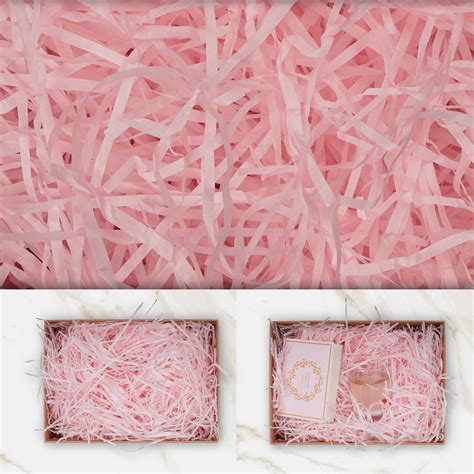 Colored Crinkle Paper Filler 8 Oz Light Pink Paper Shred Filler - Gift ...