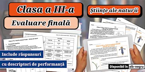 Evaluare finală la Științe Clasa a III-a | Twinkl România