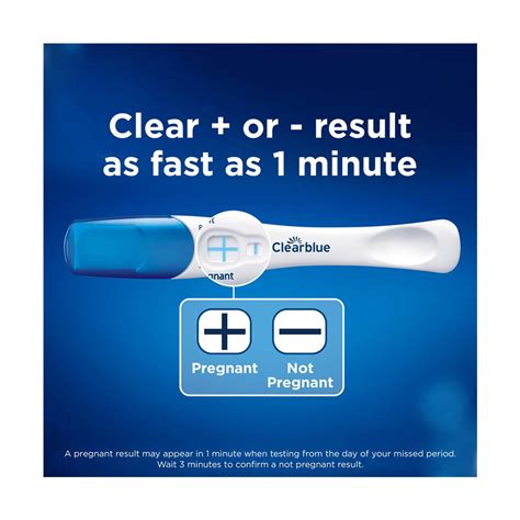 Buy Clearblue Rapid Detection Pregnancy Test, Home Pregnancy Kit, 1 ct ...
