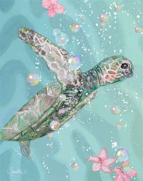 Shanthi s sea turtle wall art tropical decor beach prints – Artofit