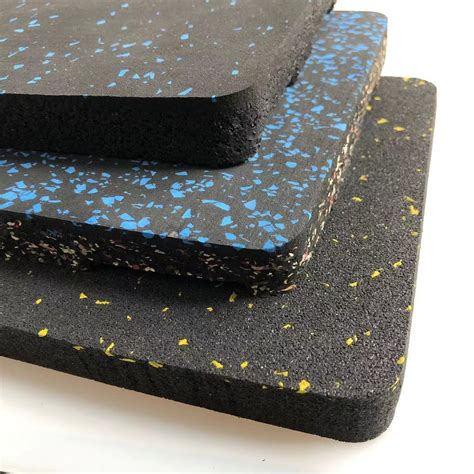 Non Toxic Non Smell 50cm*50cm Cross Fitness Gym Rubber Tile Floor ...