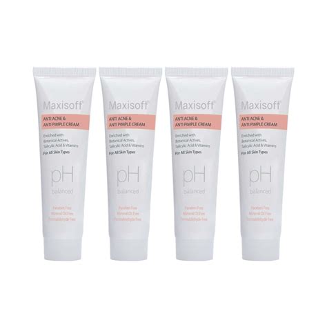 Buy MAXISOFT ANTIACNE & ANTIPIMPLE CREAM 25 GM | HERBS & ZINC PCA ...