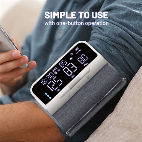 Automatic Upper Arm Blood Pressure Monitor with Large Backlit Display ...