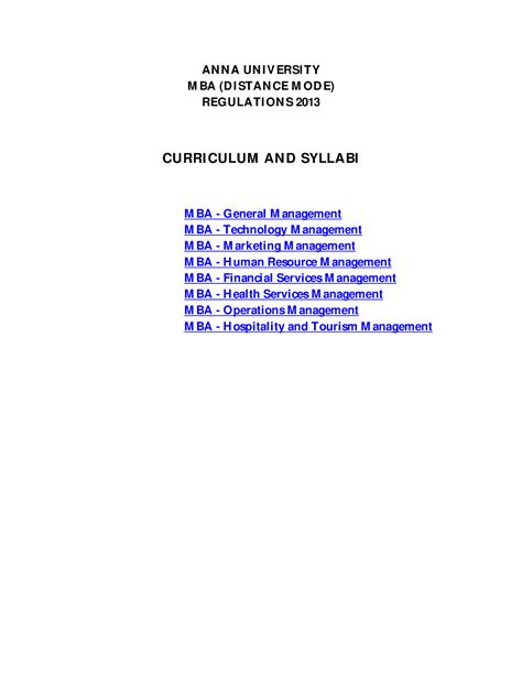 MBASyll 13 - ANNA UNIVERSITY MBA (DISTANCE MODE) REGULATIONS 2013 ...