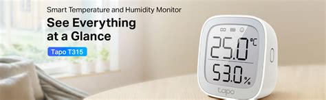Tapo Plastic Tp-Link Digital Hygrometer Thermometer T315 Smart ...
