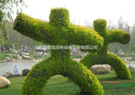 立体植物雕塑-成都未来中心70周年花雕-绿雕-蓉馨景观艺术